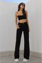 Luna Women's Black Casual Super High Waist Lycra Jeans Trousers