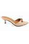 Women's Stiletto Slippers with Stone Accessories - 3