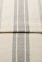 42X42 cm Ecru Gray Striped Tasseled Cotton Bohemian Square Decorative Throw Pillow Cover - 5