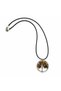 Tiger's Eye Necklace with Tree of Life Figure – Natural Stone Women's Necklace with Black Cord - 3