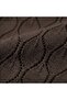 100% Cotton Leaf Pattern Long Knitwear Beach Dress with Elastic Waist - 4