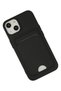 Aconcept iPhone 14 Plus Case Kelvin Silicone with Business Card Holder (111234) - Black - 3