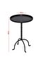 Full iron round service table - 2