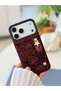 iPhone 17 Promax Compatible Star Design Leather-Look Flexible Silicone Case with Holder
