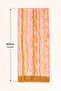 Silk Blend Patterned Shawl Scarf 142 cm Lightweight Soft Textured Women's Neck Scarf Powder Salmon - 4