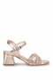 Elit Mst784C Women's Stoned Classic Heeled Shoes Gold - 2