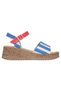 Women's Vegan Leather Multi-Colored Thick Sole Sandals - Mon Amor Design - 7