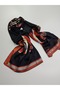Luxury Voile Silk Shawl Hijab Foulard Scarf Shawl Patterned 70 X 180 cm - 3