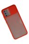 Aconcept Galaxy A02S Case Palm Frosted Camera Sliding Silicone (182246) - Red - 2