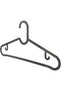 20 Pieces of In-Closet Hangers for Clothes, Trousers, Shirts, Jackets, Plastic Hangers for Wardrobe, Black, Unbreakable, High Quality - 4
