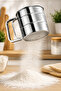 3-Piece Dough Rolling Set 40X50 cm Silicone Dough Mat Ravioli Dough Mold Stainless Steel Flour Sieve - 4