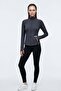 Slim fit knitted high neck zippered cardigan - 4