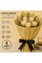 Yellow Black English Newspaper Patterned Bouquet Wrapping Paper 57X57 cm Flower and Gift Package 4 Pieces