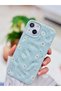 iPhone 15 - 14 - 13 Compatible 3D Embossed Daisy Patterned Shiny Silicone Case - 2