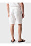 Xside White Regular Fit Linen Blend Men's Shorts - 4