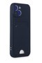 Aconcept iPhone 14 Case Kelvin Silicone with Business Card Holder (25240) - Navy Blue - 2