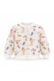 Organic Bird Patterned Zippered Spring Baby Girl Sports Jacket - 2