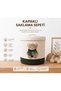 Children's Room Storage Basket with Cover 100% Cotton Rope Decorative Toy Basket with Teddy Bear Applique - 2