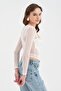 Women's Long Sleeve Design Corset with Underwire and Lace Detail on the Chest - 5