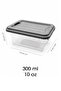 4 Pieces 300ml Organizer Box - Kitchen Drawer Organizer with Locking Lid Elora Storage Container Gray - 5