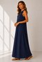 Women's Crew Neck Sleeveless Loose Long Dress Casual Comfortable Cut - 2