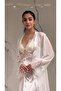 6 Piece Brode Bridal Dowry Set Satin Nightgown Dressing Gown Shorts Set |   6-Piece Underwear Set Long Pajamas - 5