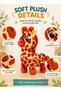 Orbys Giraffe Plush Toy 19 cm, Soft Stuffed Safari Animal with Sparkly Eyes, Brown and Beige Compact Cuddly Wildlife Character for Babies, Kids, Birthdays and Everyday Imaginative Play - 3