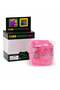 Cube Squeeze Ball Glitter Sensory Stress Relief Toy, Soft Squishy Fidget Toy for Kids & Adults, Slow Rising Gel Cube-Pink - 2