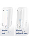 Liquid Soap, Foam Soap and Disinfectant Dispenser White S4 Manual Wall Mounted (564500) - 5