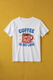 Premium Coffee Is My Love Printed Oversize Unisex T-Shirt 100% Cotton White Coffee Themed T-Shirt - 3