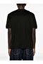 Men's Regular Fit Logo Embroidered Short Sleeve Black T-Shirt - 3