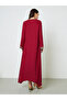 Maroon Embellished Long Sleeves Jalabiya - 5