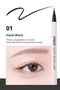 Ultra Thin and Flexible Brush Tip Pen Eyeliner Speedy Skinny Brush Liner (01 Hazel Black) - 2