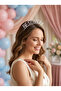 Accessories Best Mom Written Crystal Stone Sparkling Celebration Crown - 2
