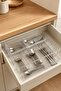 Drawer Spoon Holder Organizer Removable Top Layer Kitchen Drawer Organizer Transparent - 3