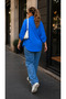 Women's Sleeves Folded Shirt in Battal Size - 2