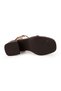 Women's Sandals Mid-Heeled Square Toe Thick Heel Banded Antique Faux Leather L024.260507 - 4