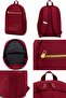 Unisex Backpack Burgundy Daily School Sports Travel Multi-Purpose Backpack with Laptop Compartment - 6