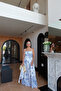Patterned Scarf Accessory Dress - 7