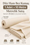 10 Meters Raw Beige Fabric – Punch Lining Fabric Throw Pillow Runner Tablecloth Bed Sheet Bedding Upholstery Fabric Solid Color - 4