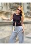 Women's Button Detailed Ribbed Knit Vest