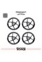 Honda Cbr 250 R Wheel Strip – Half Wheel Cover & Cbr 250 R Lettering Sticker Set - 2
