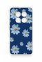 Redmi Note 14 Pro 5g Compatible Blue Daisy Patterned Silicone Case - 2