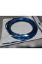 Shiny Blue Nickel Plated Ribbed Torpedo Strip 5 Meters