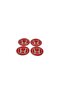 Honda Aluminum Bonding Wheel Hub Red 4S 60mm