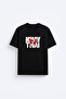 Muay Thai Printed Cotton Black T-Shirt T-Shirt