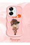 Realme C55 Compatible Case Camera Protector Pink Silicone Couple Phone Case Conan Pattern - 2