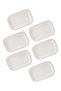 6-Piece Porcelain Rectangular Dish Set White 10 inch