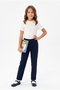 Girl's Collar Ribbon Transition School T-Shirt