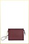 Portfolio Clutch Handbag (with Charm Gift) - Burgundy - 2